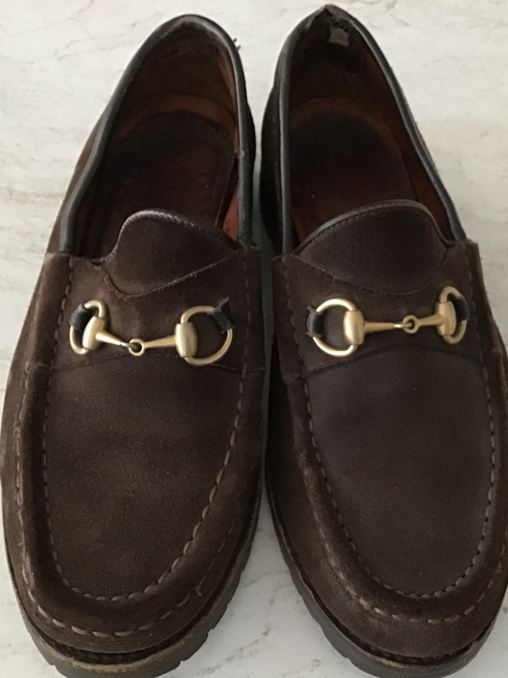 Gucci loafers, brown suede, 36/US6